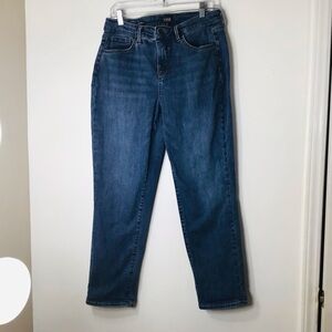 NYDJ jeans women 10 Margot blue girlfriend cool embrace lift tuck technology